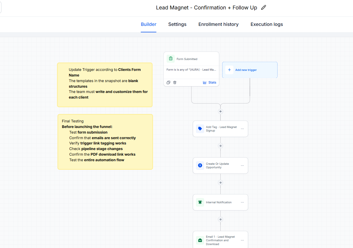 Lead Magnet Confirmation & Follow Up